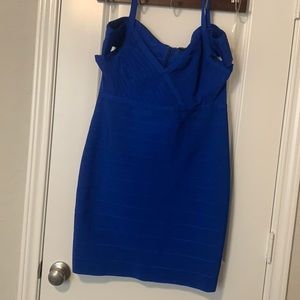 Navy Fashion Nova bandage spandex dress